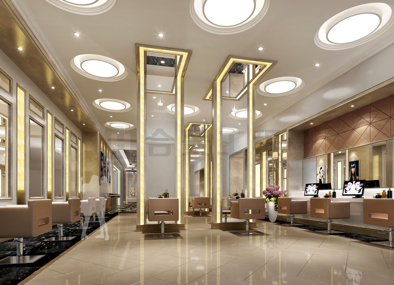 藍渤灣國際美容美發(fā)中心裝修效果圖