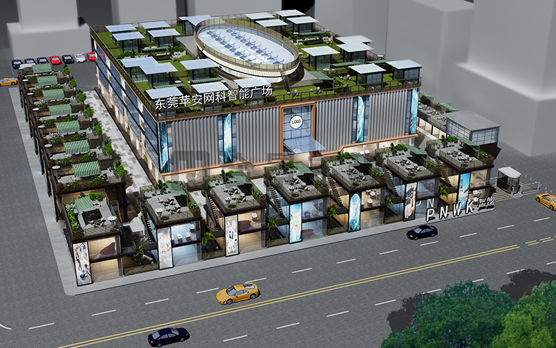 東莞長安蘋安網科智能廣場裝修效果圖