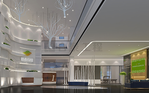 銀農(nóng)科技公司裝修效果圖